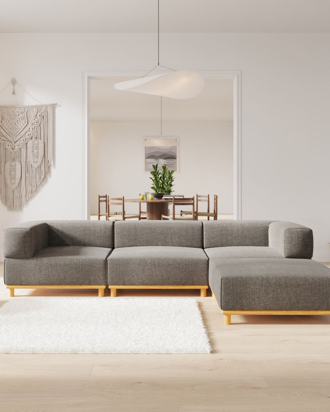 AYA 3-Seater With Chaise Longue