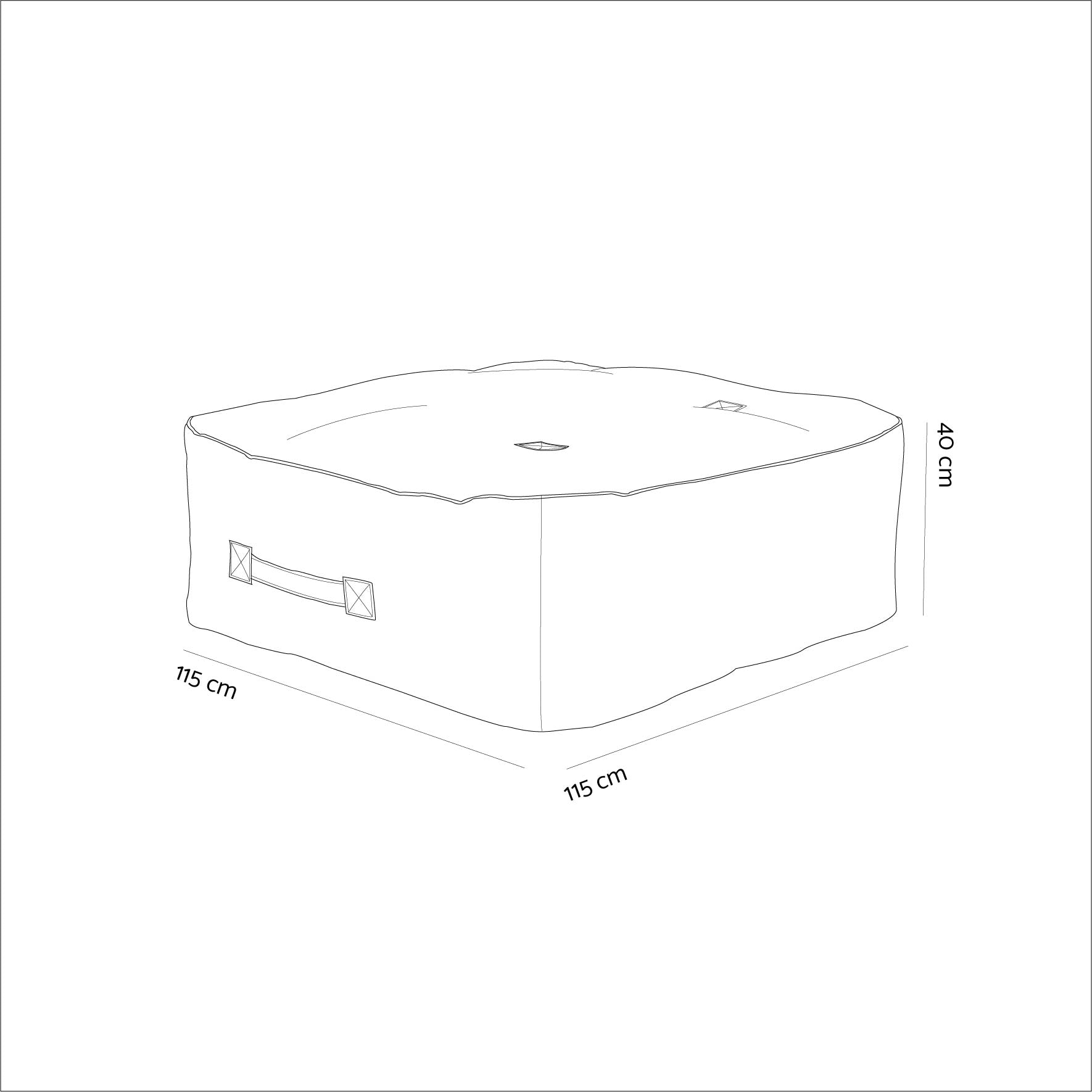 Arm-Strong Wolle Pouf