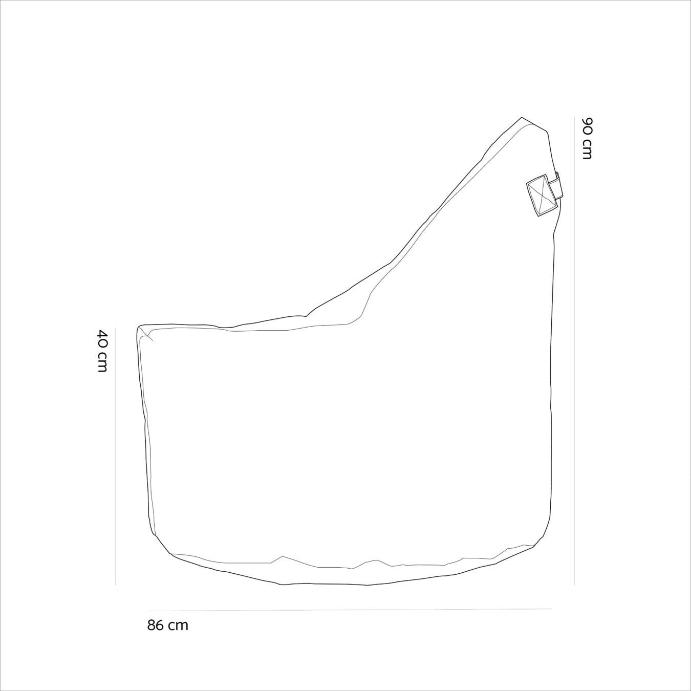 Lounge Satellite Sunbrella Beanbag