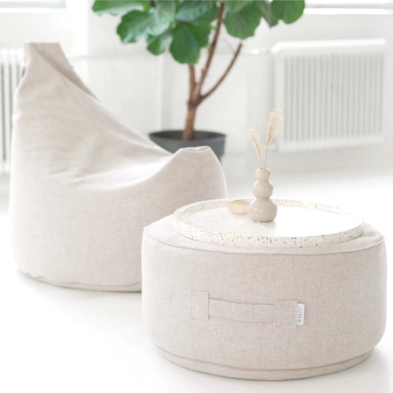 Lounge Satellite Wolle Beanbag