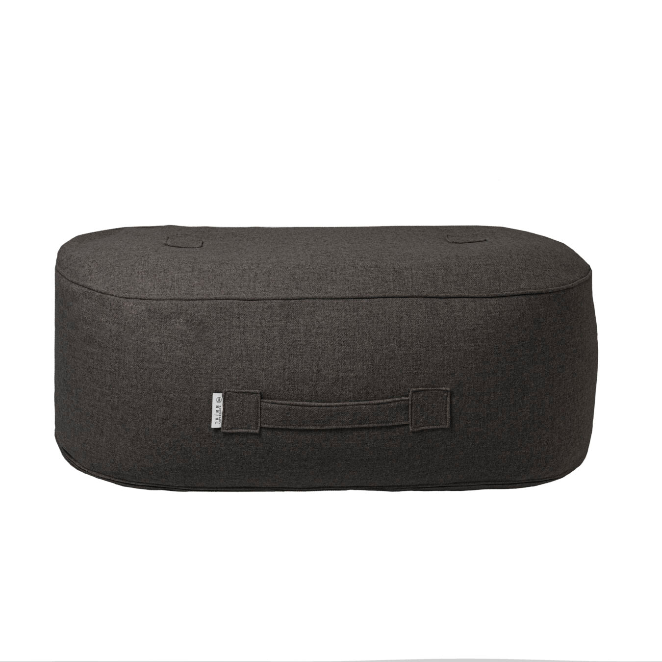Oblong pouf Wool