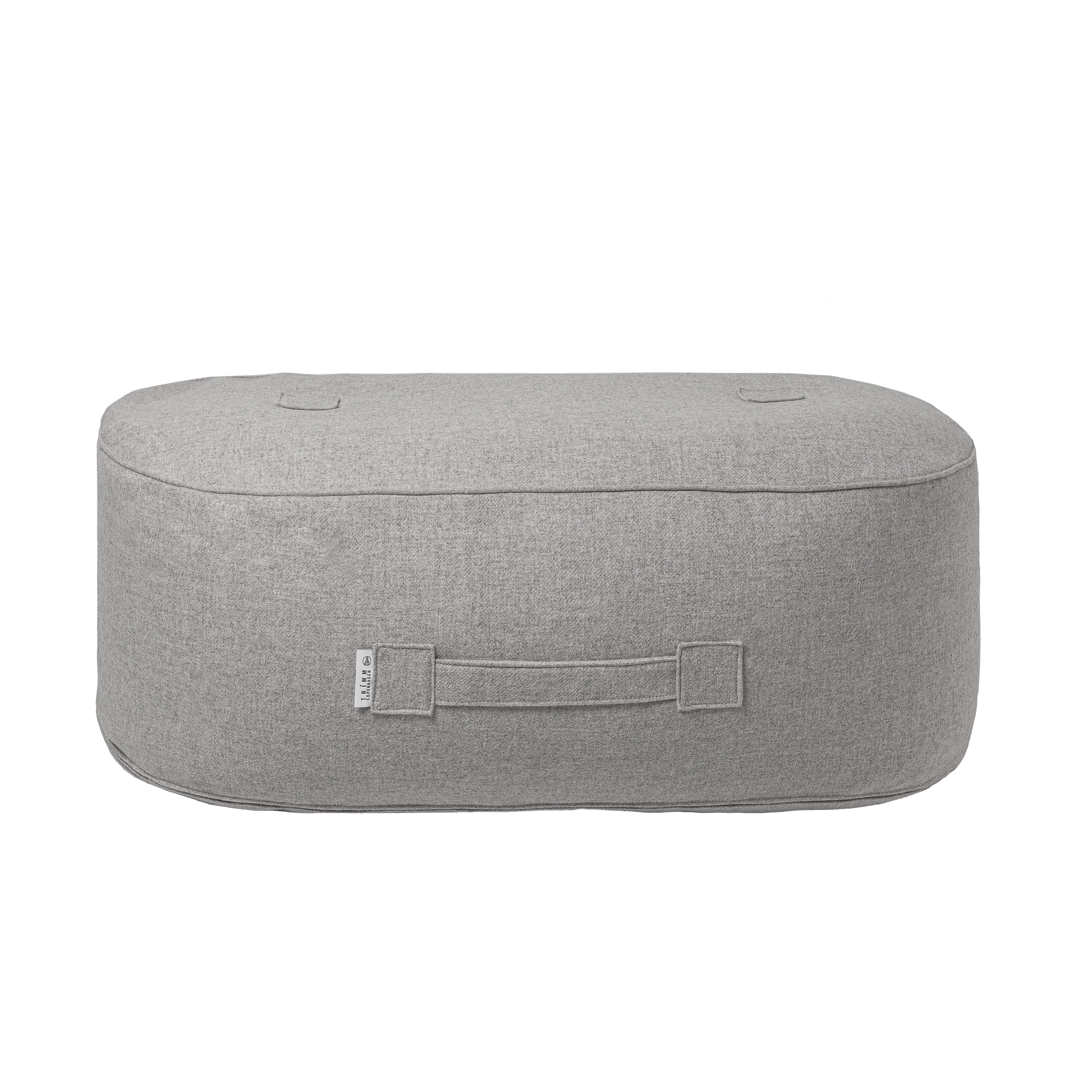 Oblong Pouf Wool