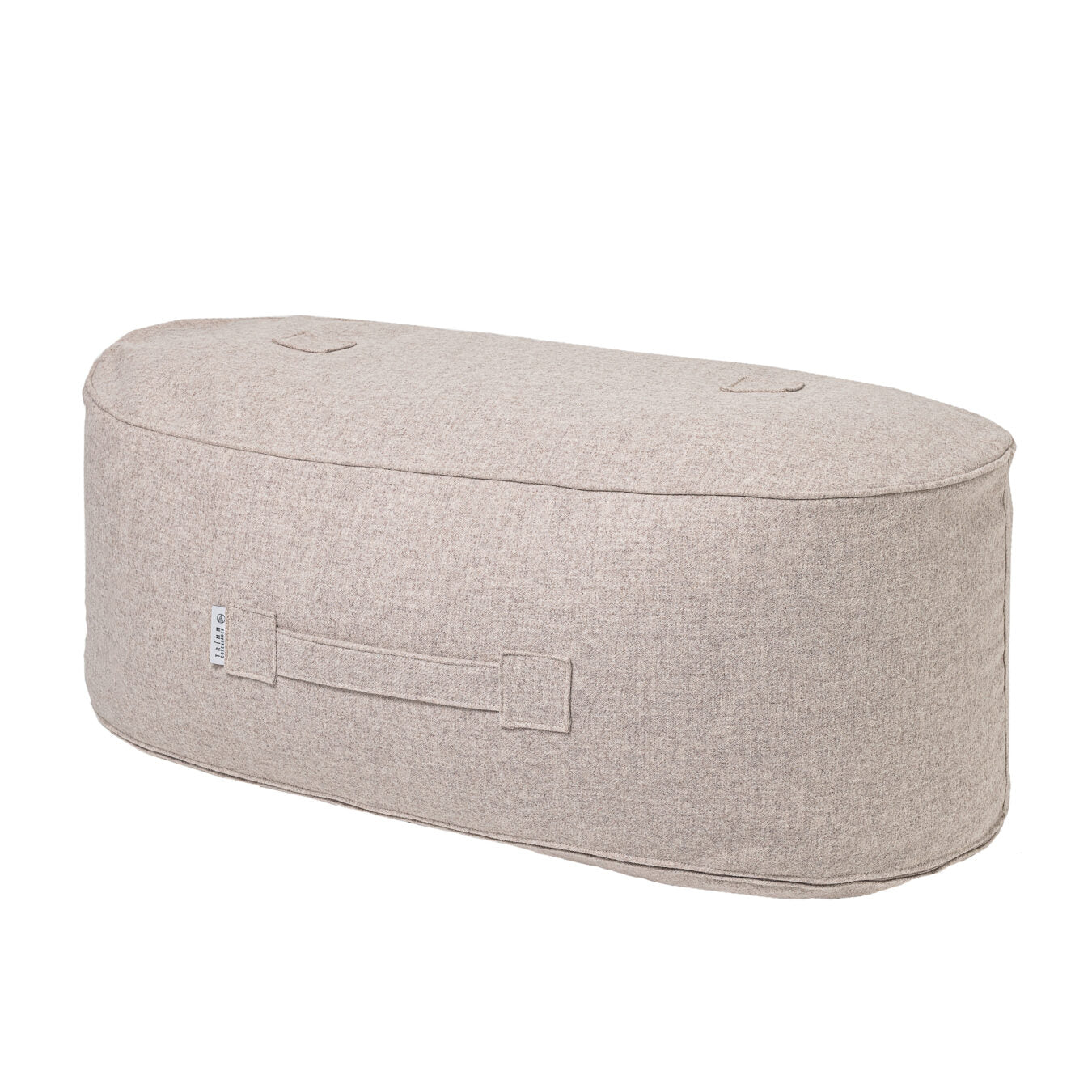 Oblong Wolle Pouf