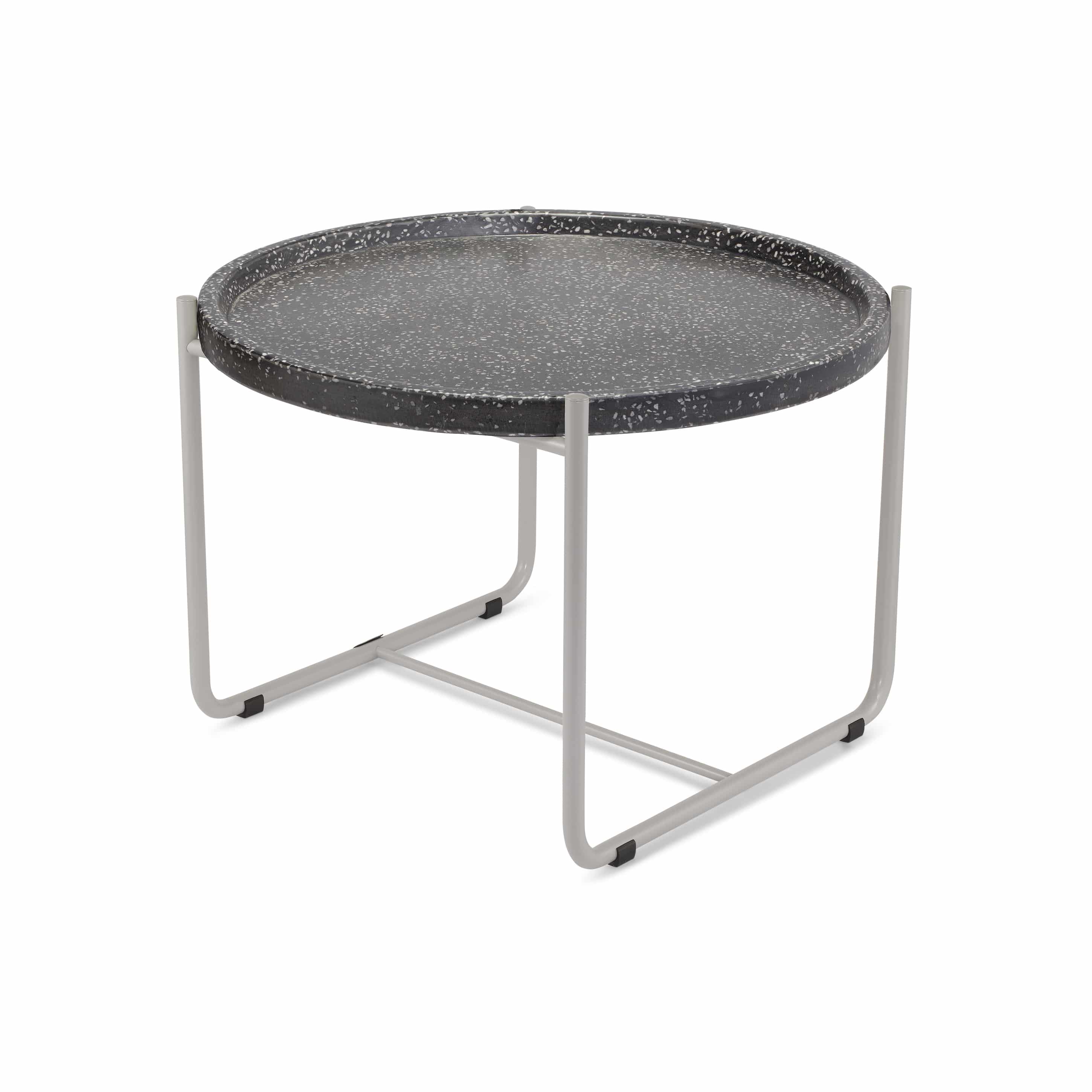 Terrazzo Table Small_Alu_Black