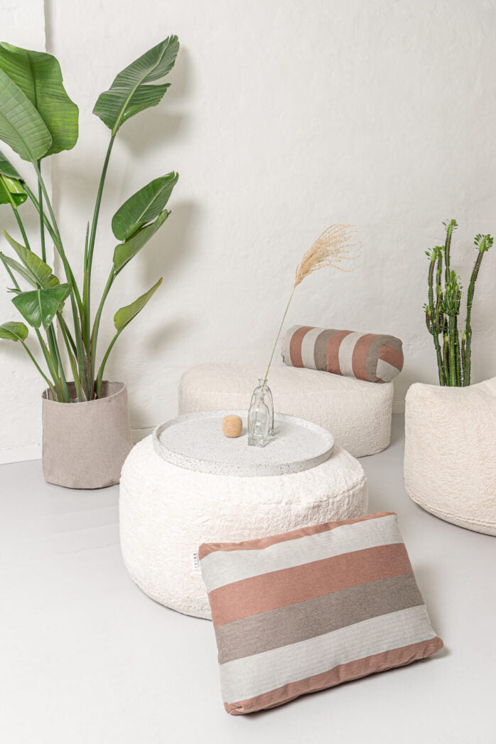 Oblong Teddy Pouf