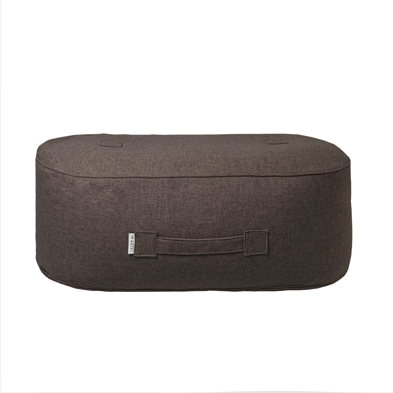 Oblong Wolle Pouf