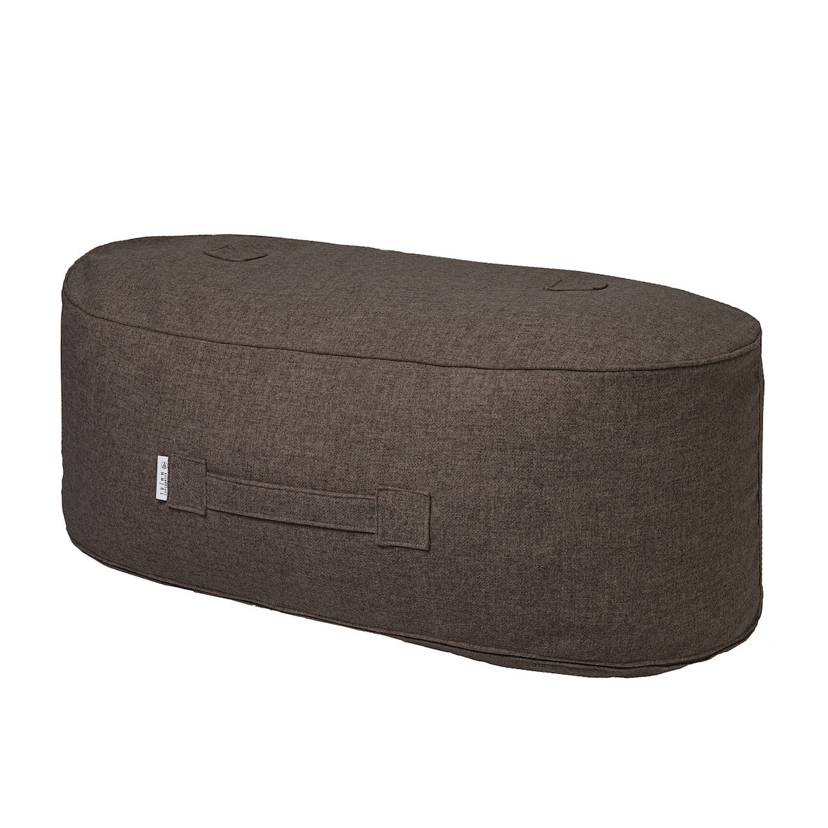 Oblong Wolle Pouf