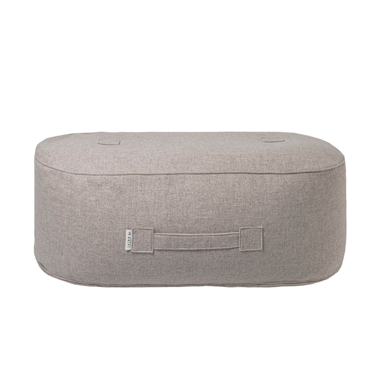 Oblong Wolle Pouf